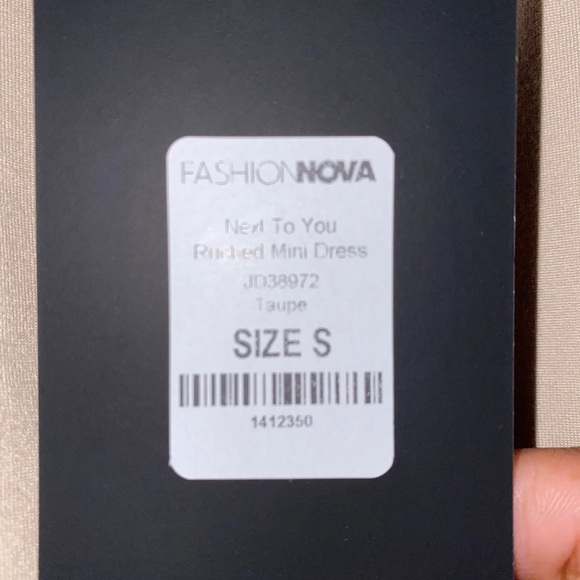 Nude Fashion Nova MIDI Dress - Picture 2 of 2